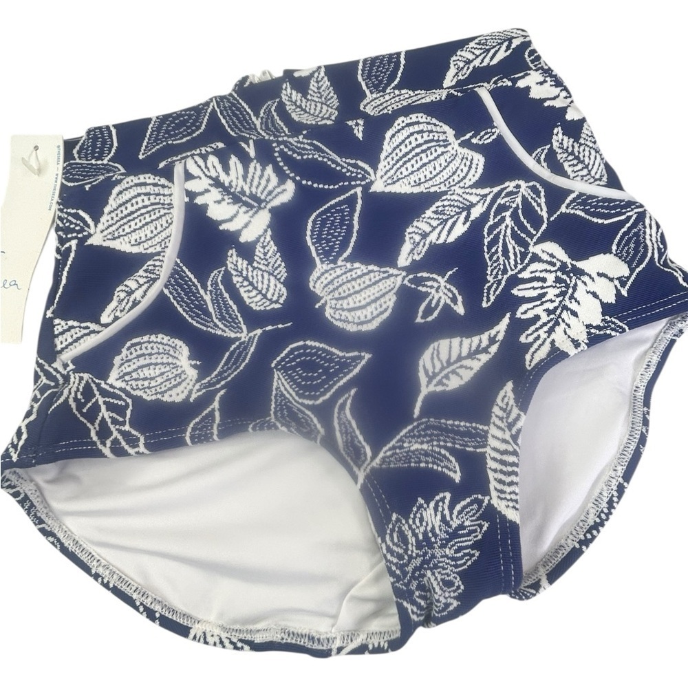 New Seea Georgia swim bikini bottom floral blue white size XS
